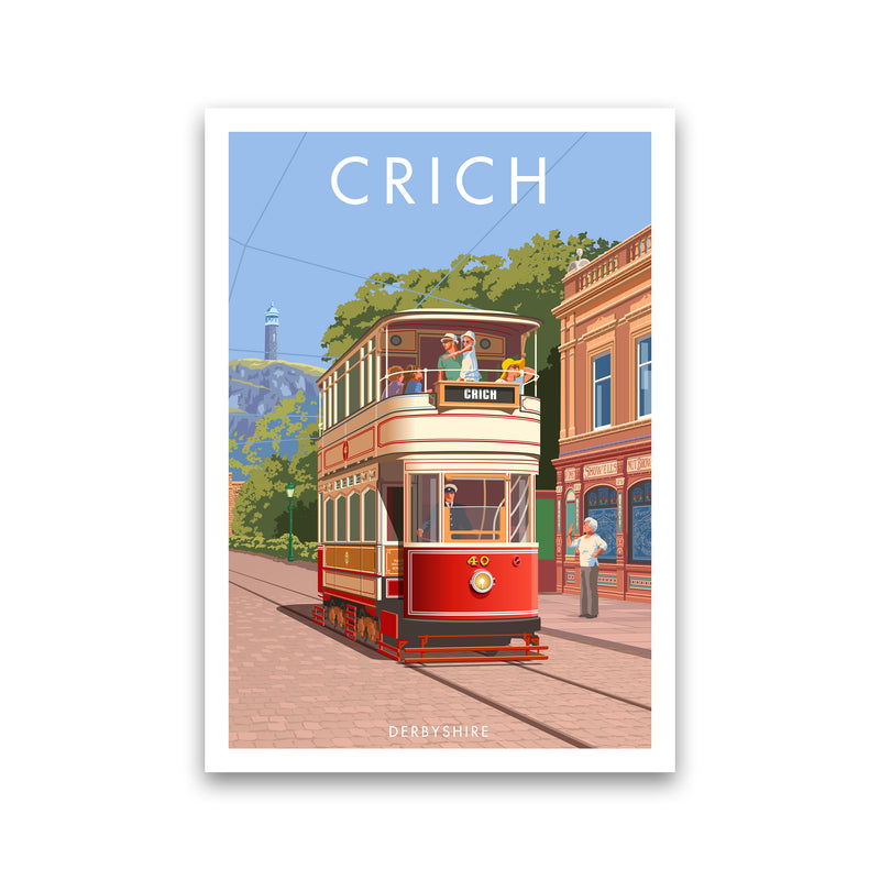 Derbyshire Crich Art Print by Stephen Millership Print Only