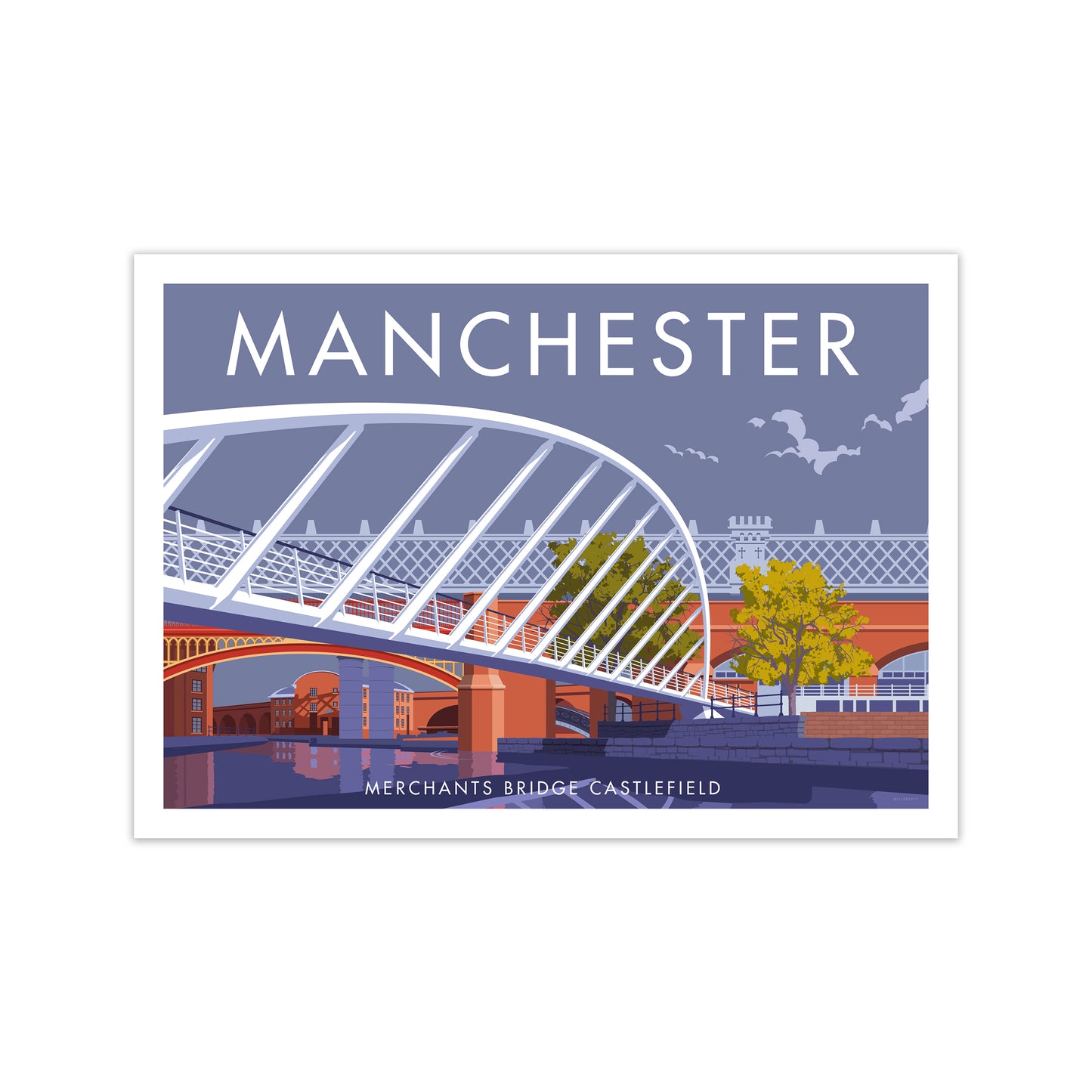 Manchester Merchants Bridge Art Print by Stephen Millership Print Only