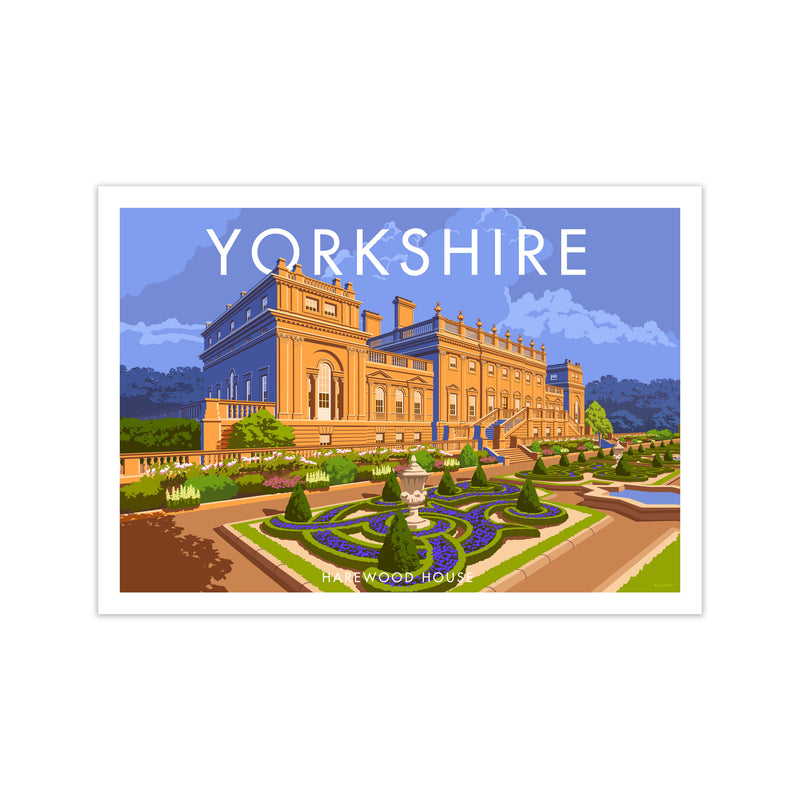 Yorkshire Landscape Art Print Vintage Travel Poster by Stephen Millership Print Only