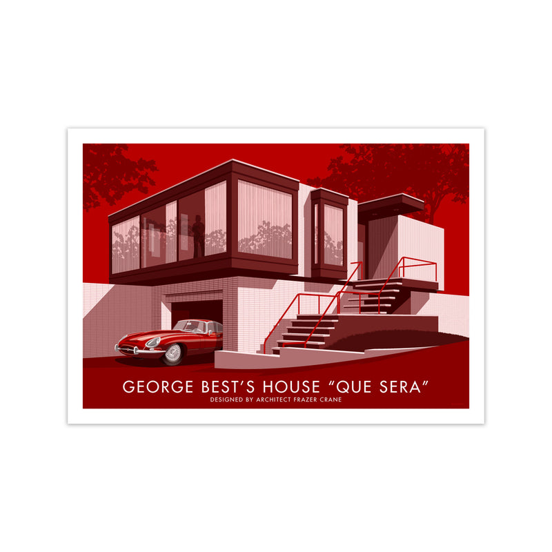 George Bests House by Stephen Millership Print Only