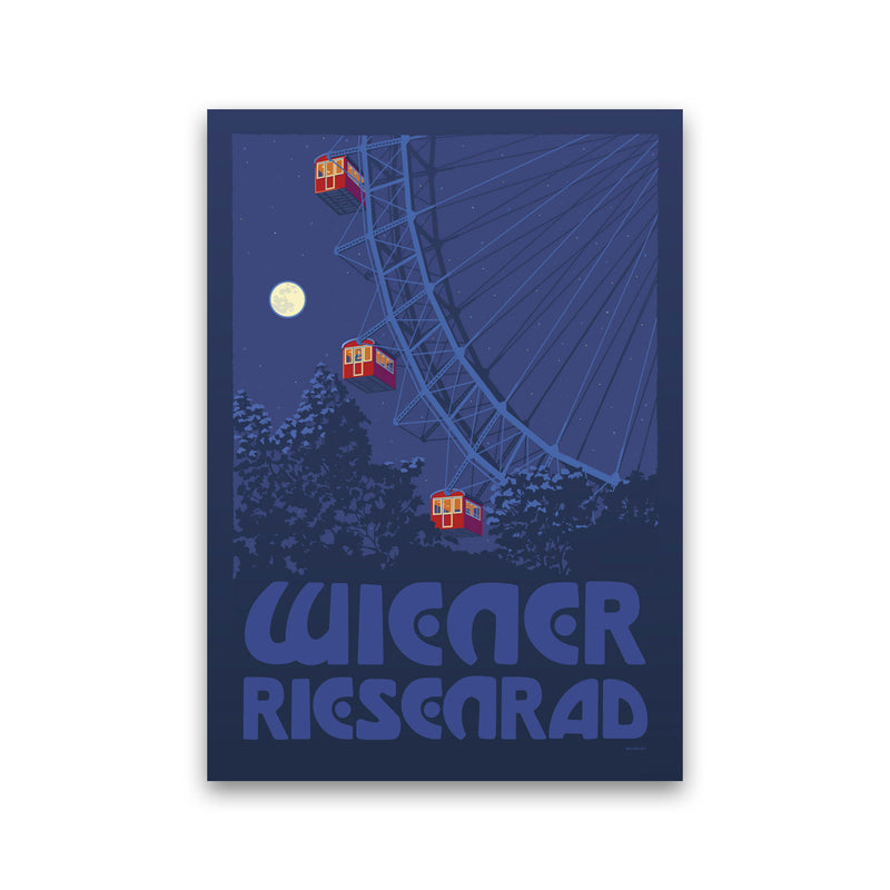 Vienna Big Wheel Art Print by Stephen Millership Print Only