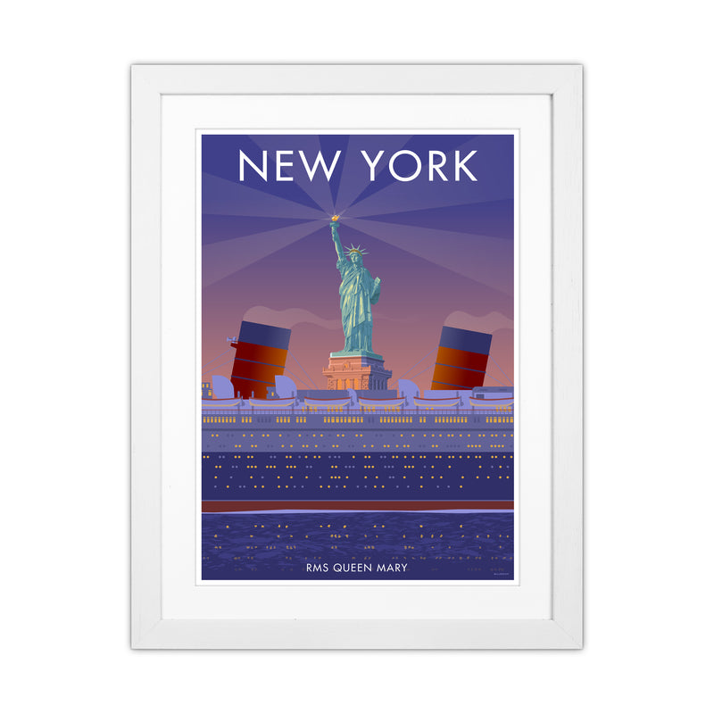 New York Travel Art Print By Stephen Millership White Grain