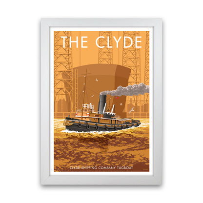 The Clyde Art Print by Stephen Millership White Grain