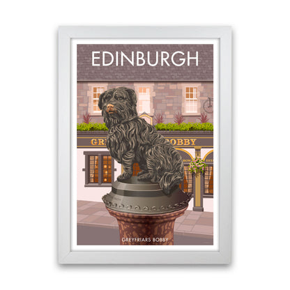 Edinburgh Art Print by Stephen Millership White Grain