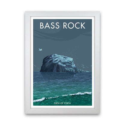 Scotland Bass Rock Art Print by Stephen Millership White Grain