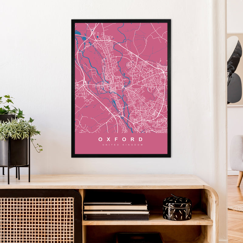 Oxford III Art Print by UrbanMaps A1 White Frame