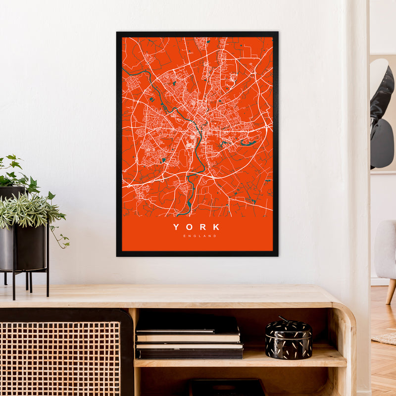 York I Art Print by UrbanMaps A1 White Frame
