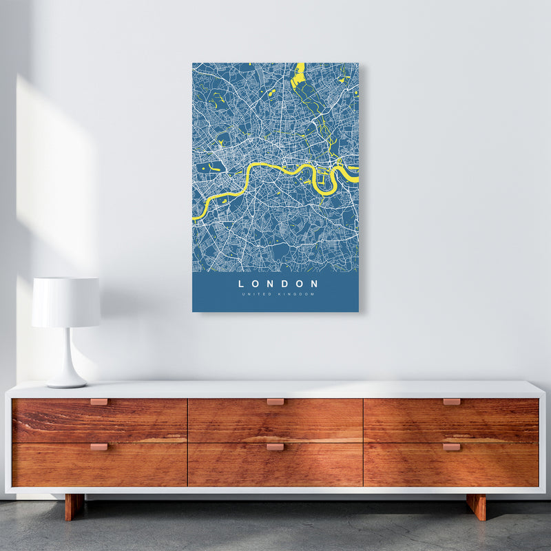 London II Art Print by UrbanMaps A1 Canvas