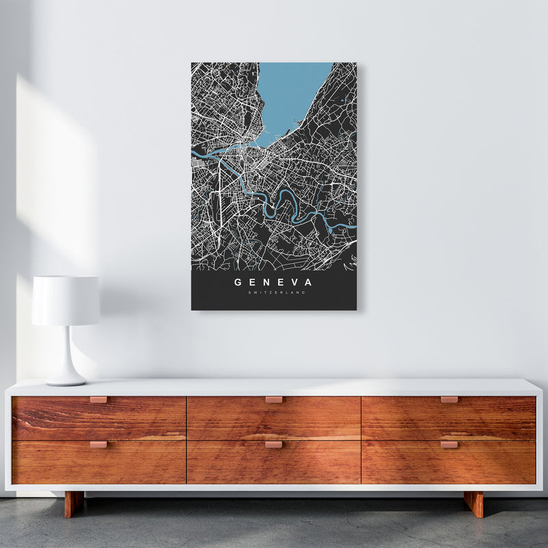 Geneva Art Print by UrbanMaps A1 Canvas