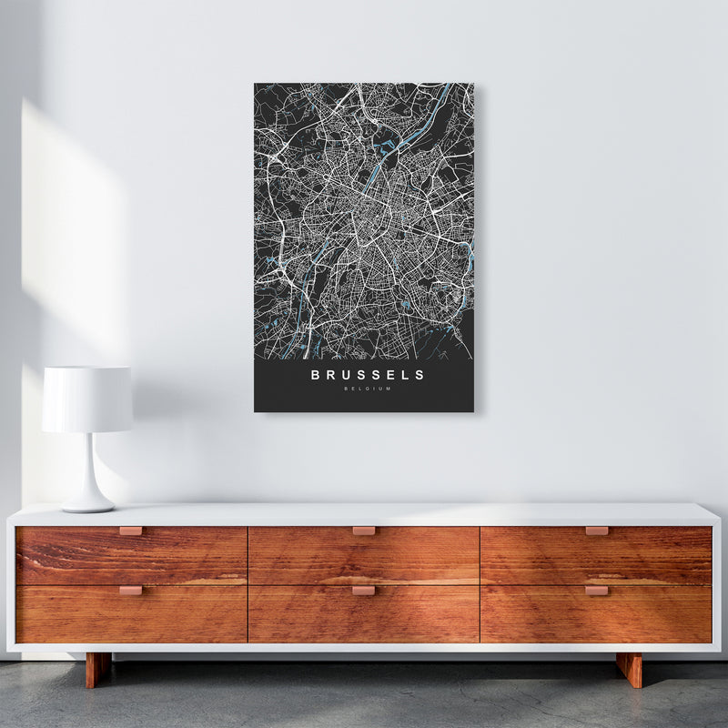 Brussel Art Print by UrbanMaps A1 Canvas