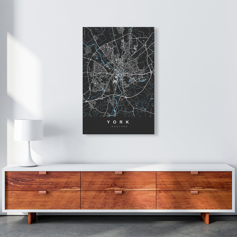 York III Art Print by UrbanMaps A1 Canvas