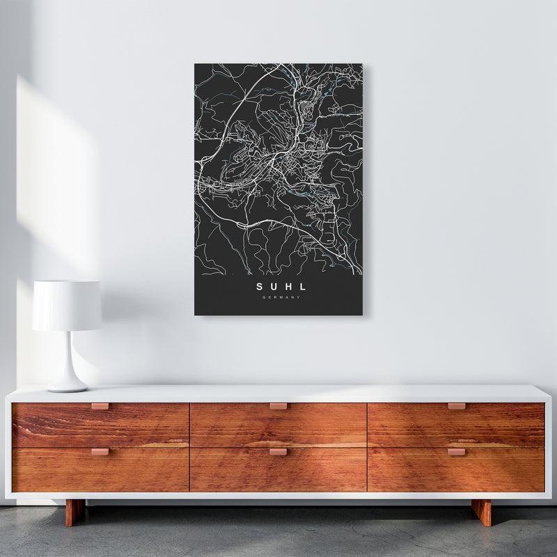 Suhl Art Print by UrbanMaps A1 Canvas