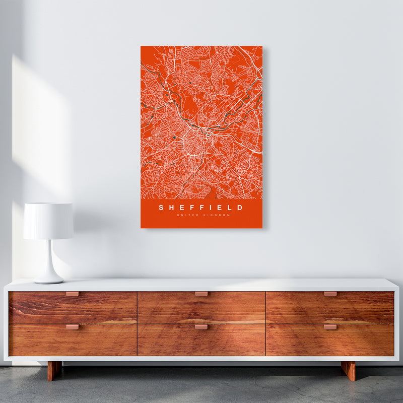 Sheffield I Art Print by UrbanMaps A1 Canvas