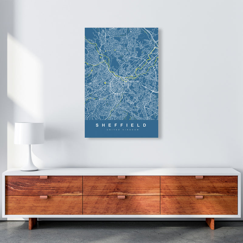 Sheffield II Art Print by UrbanMaps A1 Canvas