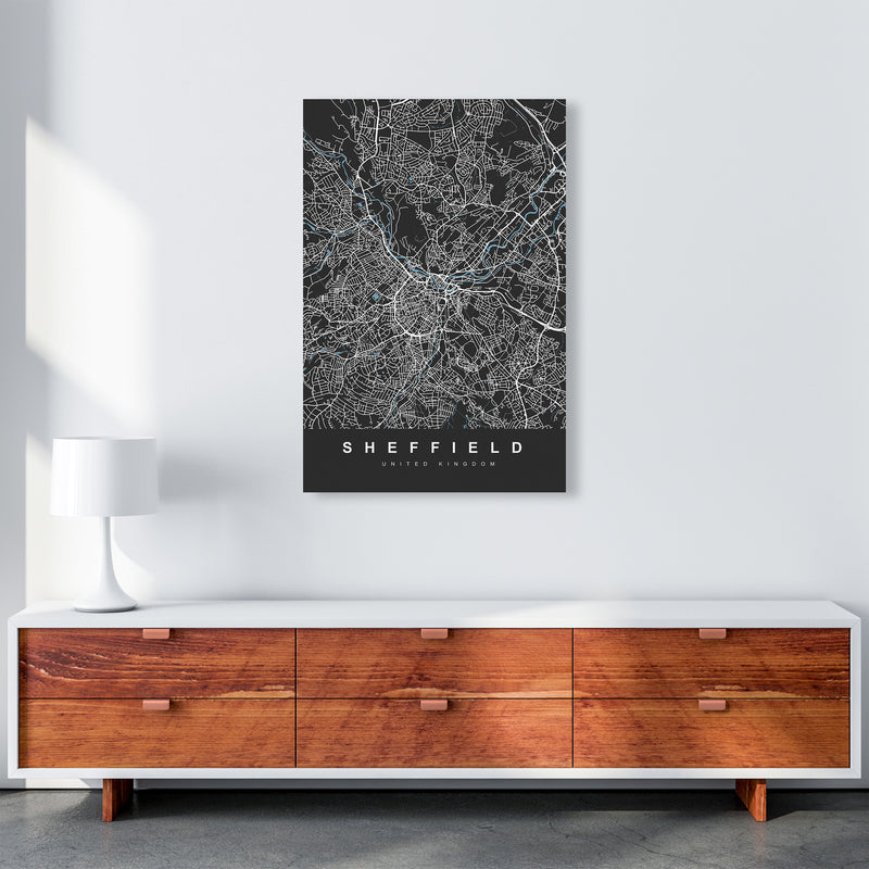 Sheffield III Art Print by UrbanMaps A1 Canvas