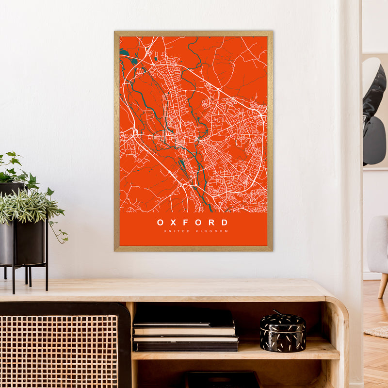 Oxford I Art Print by UrbanMaps A1 Print Only