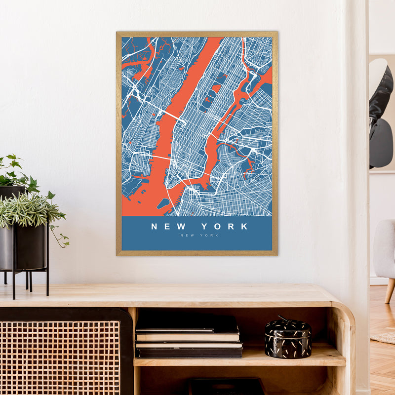 New York I Art Print by UrbanMaps A1 Print Only