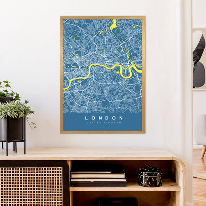 London II Art Print by UrbanMaps A1 Print Only