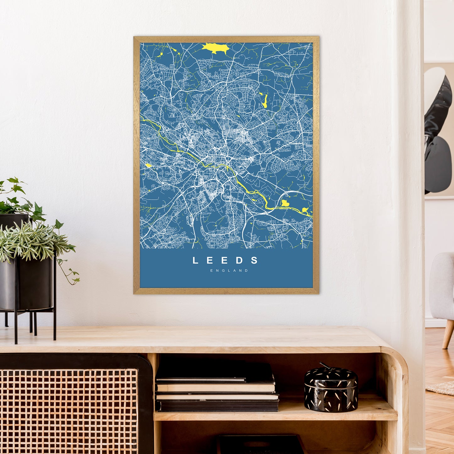 Leeds II Art Print by UrbanMaps A1 Print Only