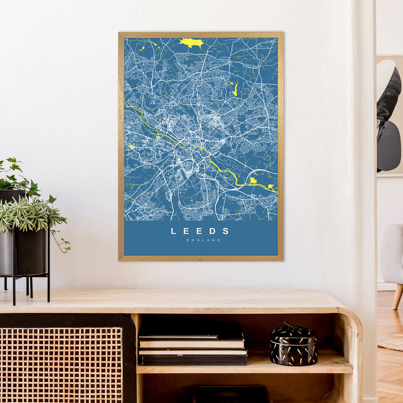Leeds II Art Print by UrbanMaps A1 Print Only