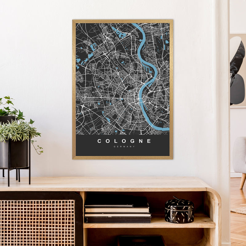 Cologne Art Print by UrbanMaps A1 Print Only