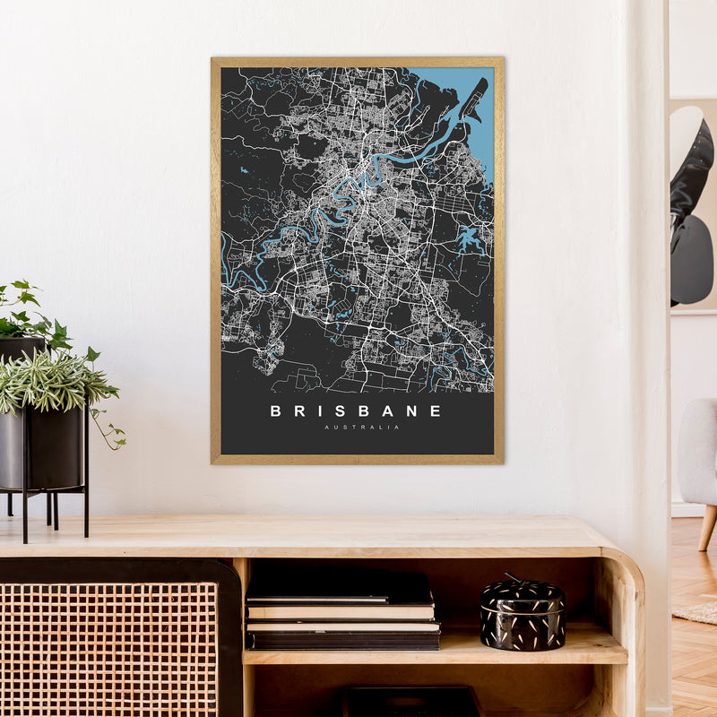 Brisbane II Art Print by UrbanMaps A1 Print Only