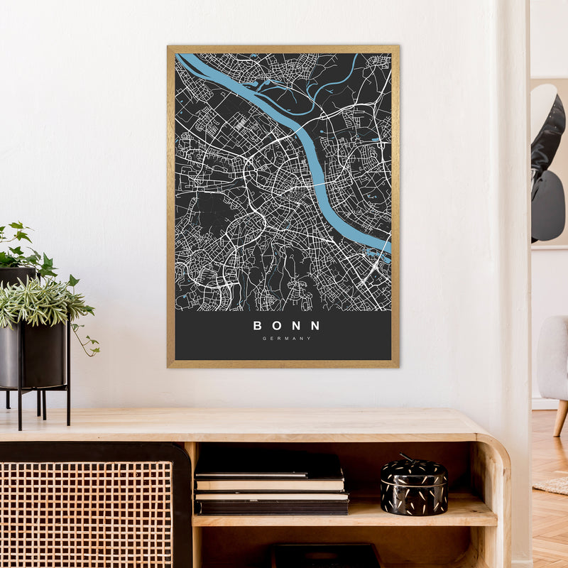 Bonn Art Print by UrbanMaps A1 Print Only