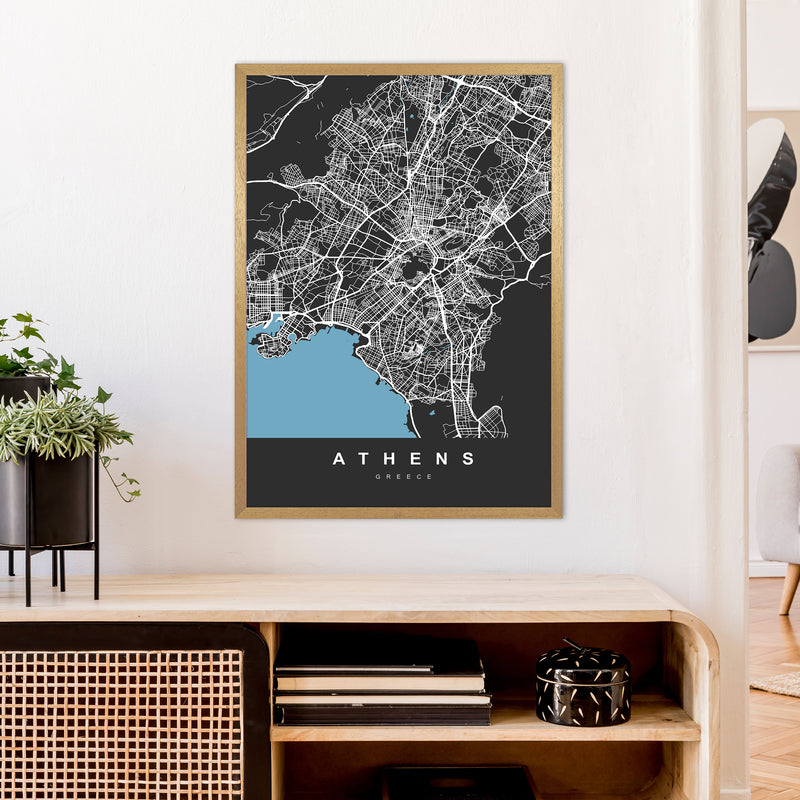 Athens Art Print by UrbanMaps A1 Print Only
