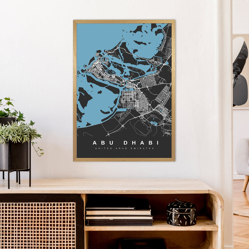Abu Dhabi Art Print by UrbanMaps A1 Print Only