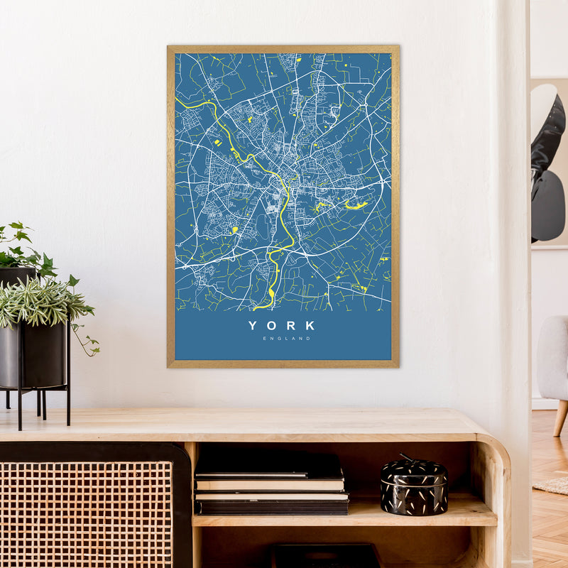 York II Art Print by UrbanMaps A1 Print Only