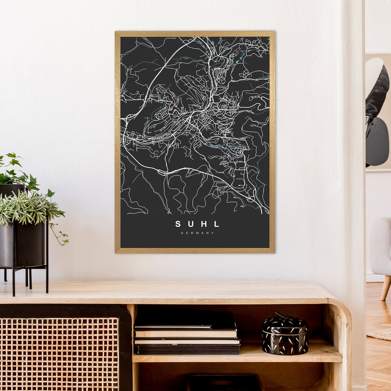 Suhl Art Print by UrbanMaps A1 Print Only