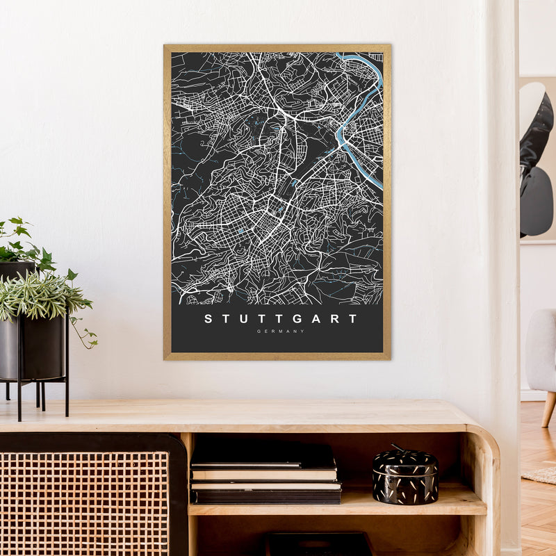 Stuttgart Art Print by UrbanMaps A1 Print Only