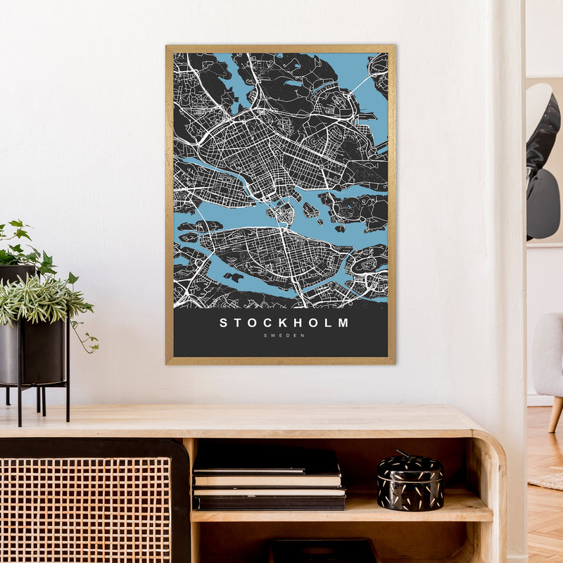 Stockholm Art Print by UrbanMaps A1 Print Only