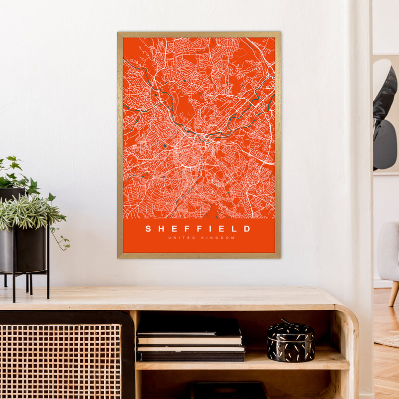 Sheffield I Art Print by UrbanMaps A1 Print Only
