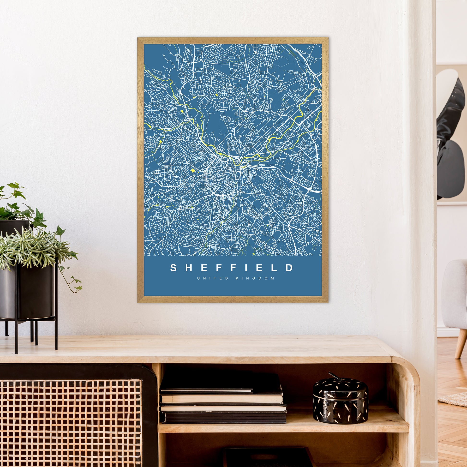 Sheffield II Art Print by UrbanMaps A1 Print Only