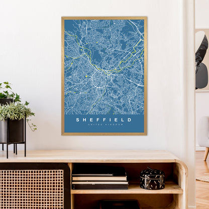 Sheffield II Art Print by UrbanMaps A1 Print Only