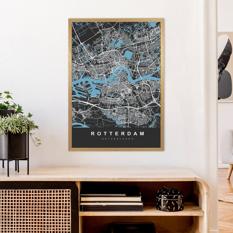 Rotterdam Art Print by UrbanMaps A1 Print Only
