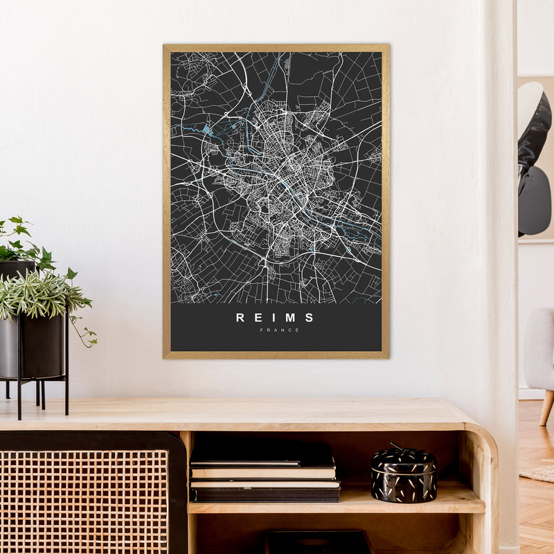 Reims Art Print by UrbanMaps A1 Print Only