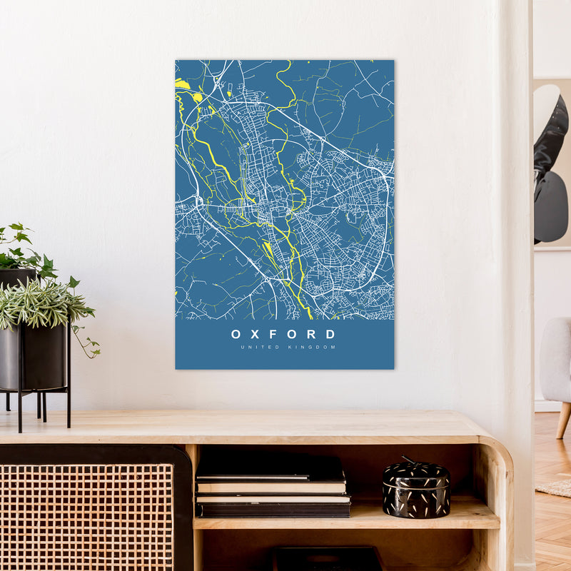 Oxford II Art Print by UrbanMaps A1 Black Frame