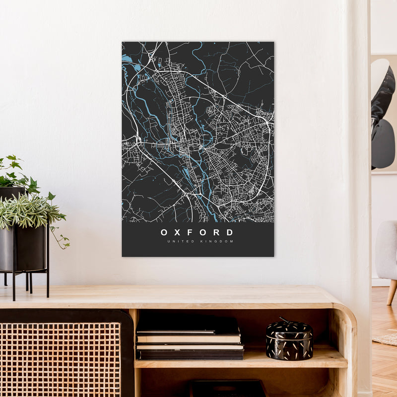 Oxford IV Art Print by UrbanMaps A1 Black Frame