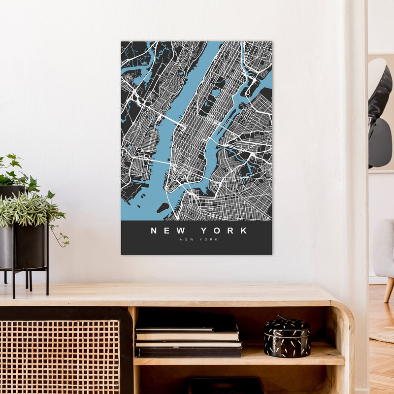 New York II Art Print by UrbanMaps A1 Black Frame