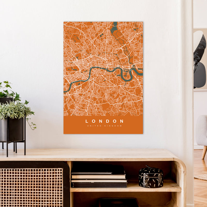 London I Art Print by UrbanMaps A1 Black Frame