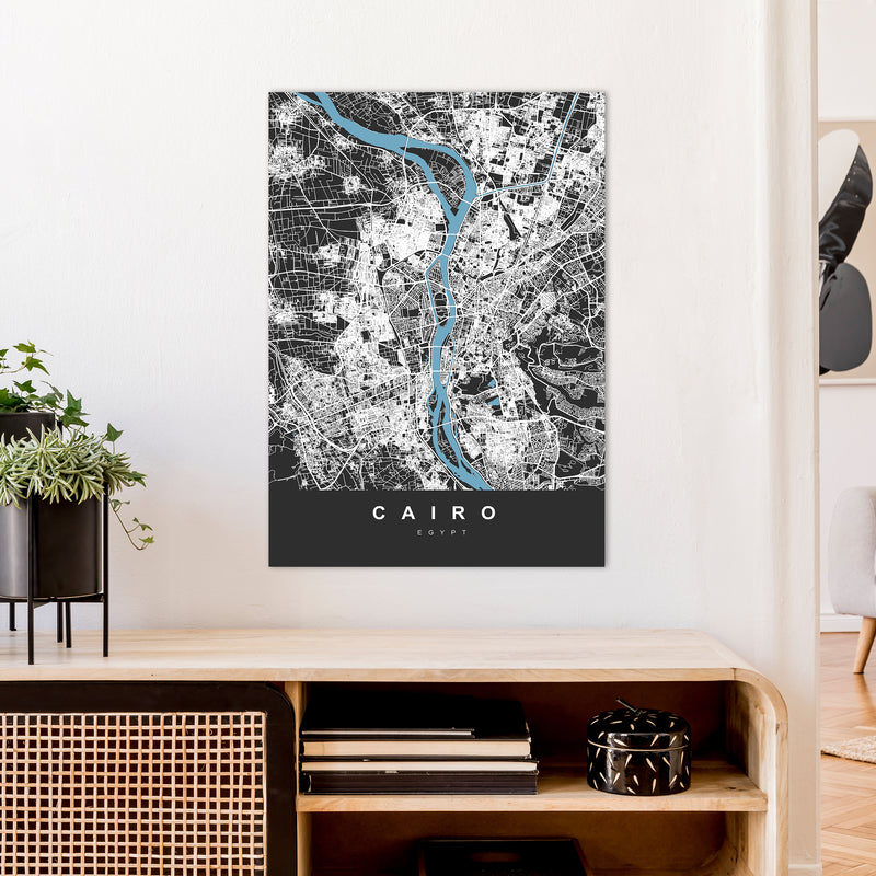 Cairo Art Print by UrbanMaps A1 Black Frame