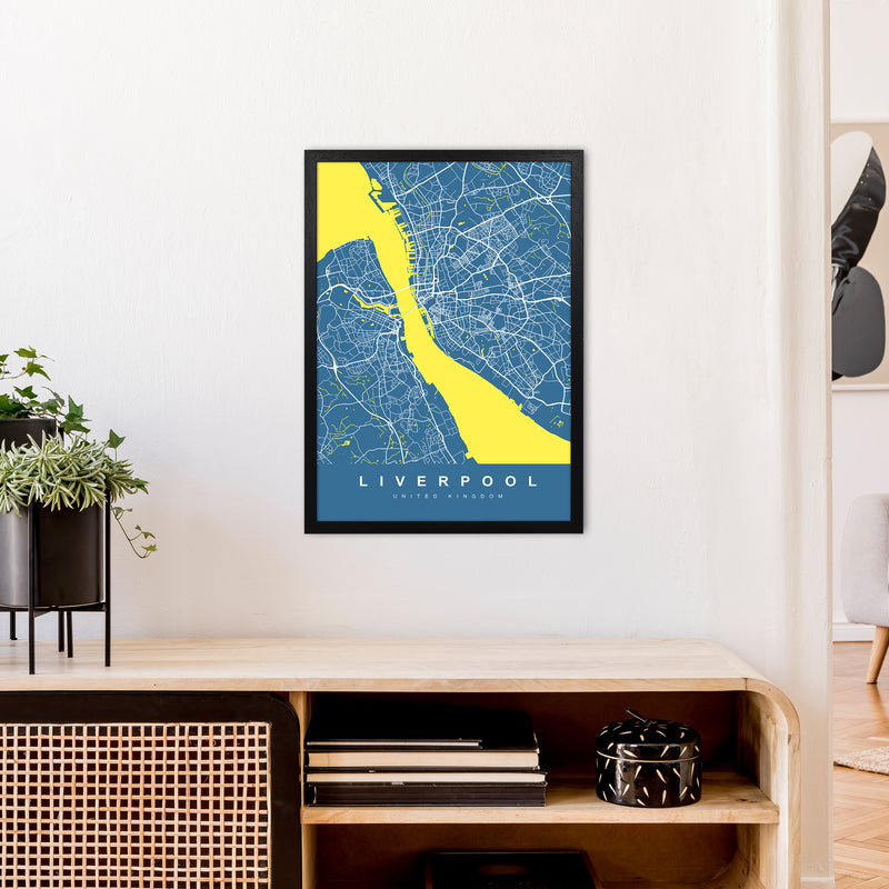Liverpool I Art Print by UrbanMaps A2 White Frame