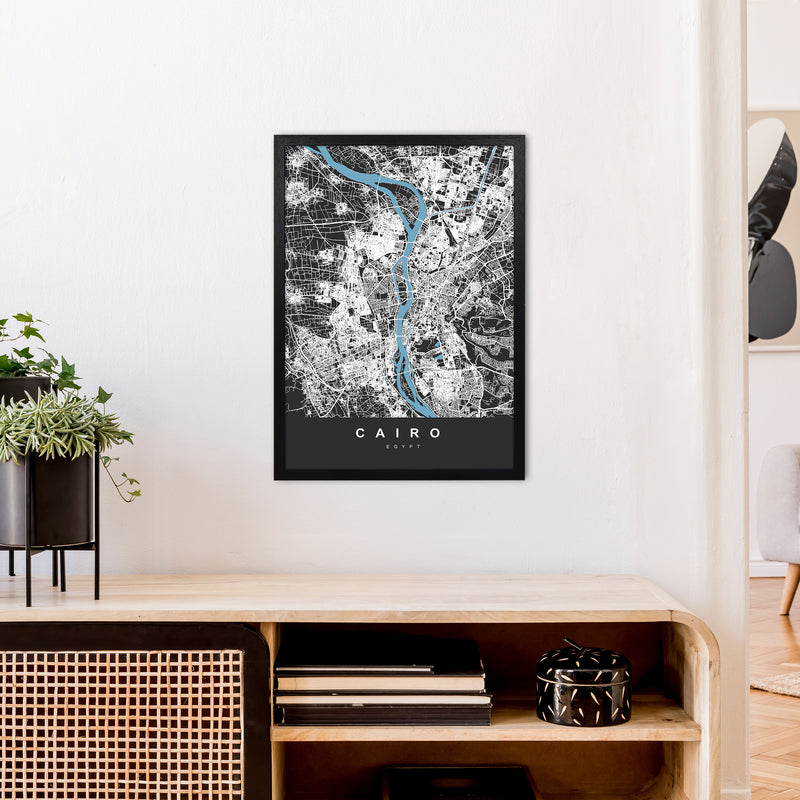 Cairo Art Print by UrbanMaps A2 White Frame