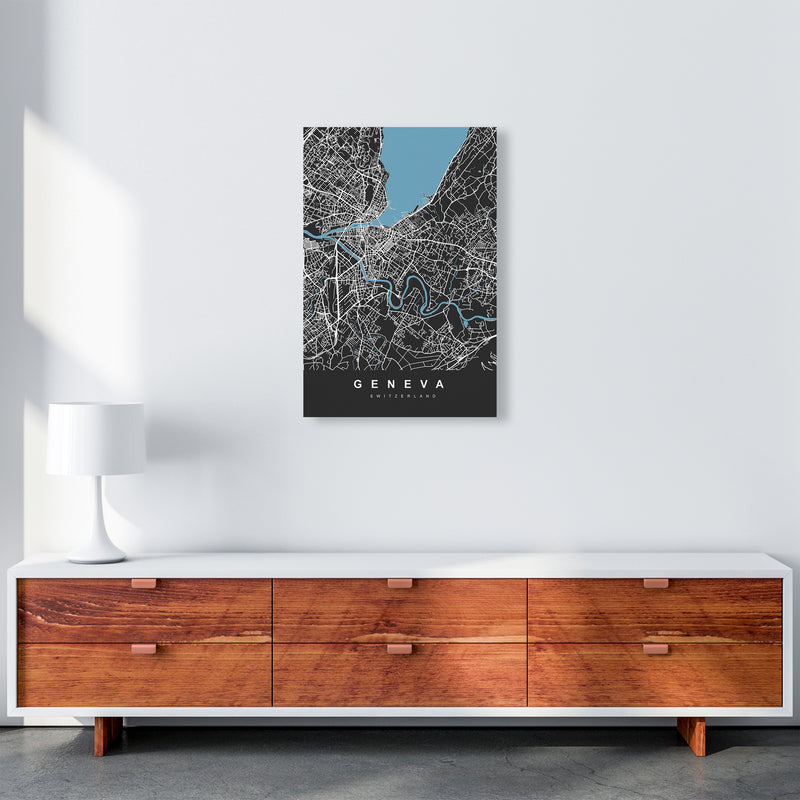 Geneva Art Print by UrbanMaps A2 Canvas