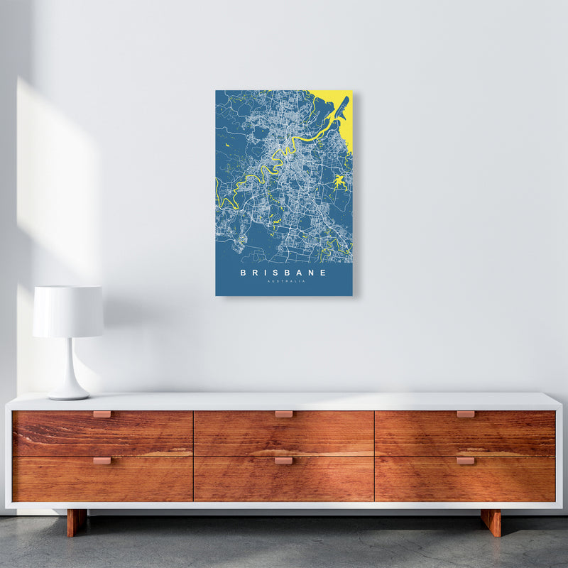Brisbane I Art Print by UrbanMaps A2 Canvas