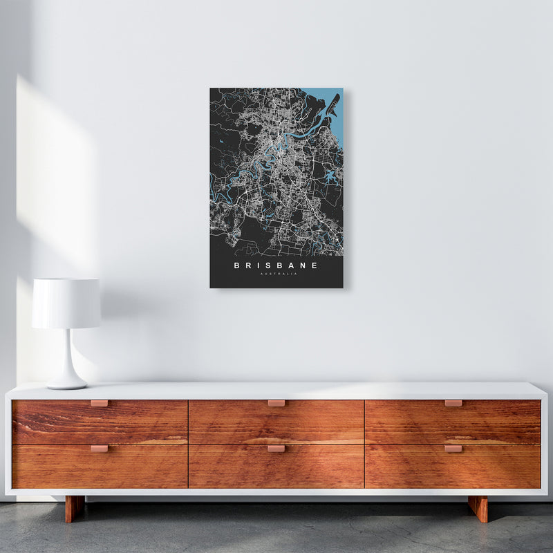 Brisbane II Art Print by UrbanMaps A2 Canvas