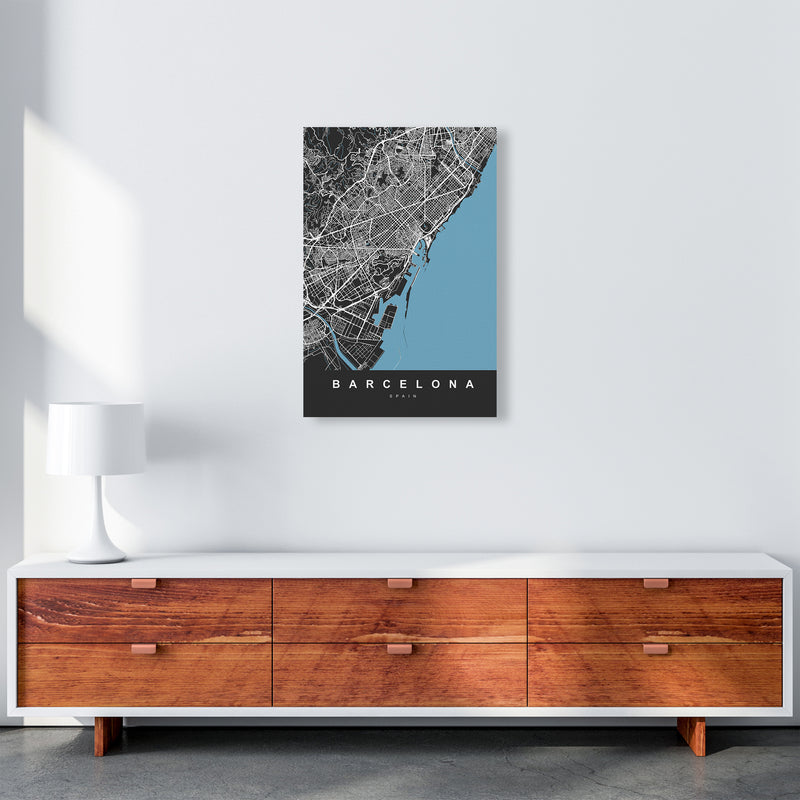 Barcelona Art Print by UrbanMaps A2 Canvas