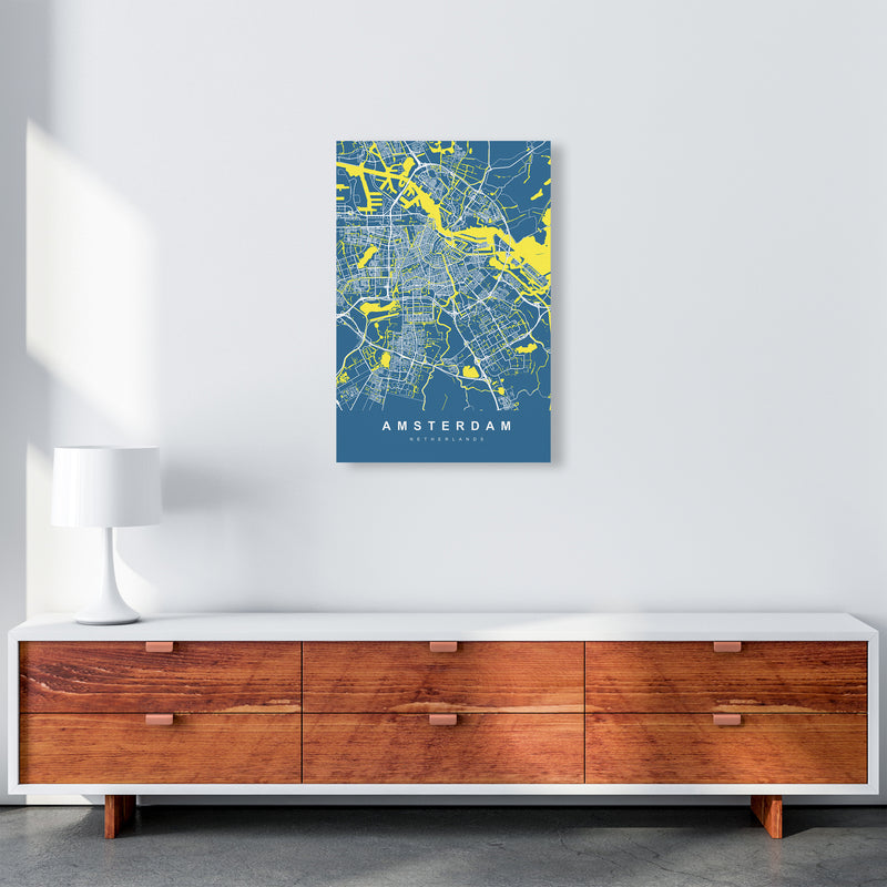 Amsterdam I Art Print by UrbanMaps A2 Canvas